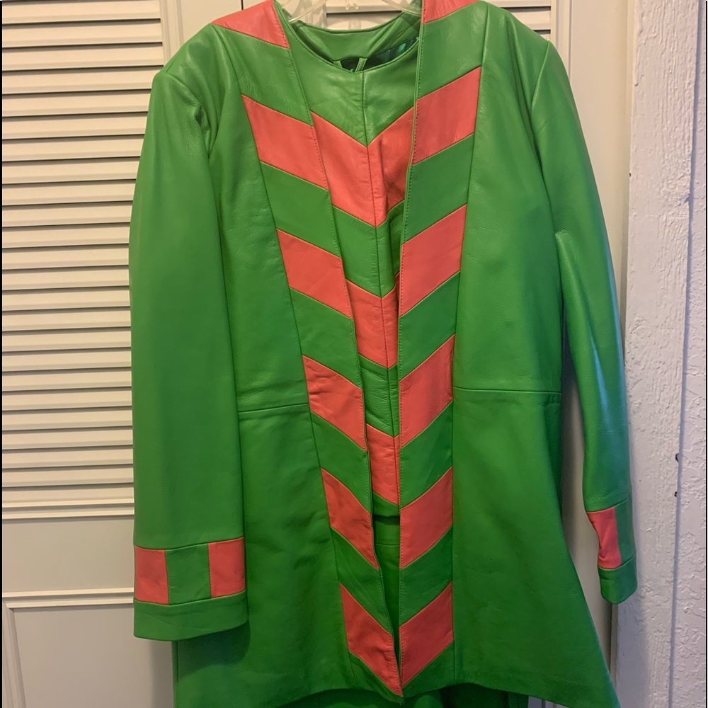 Women 3 piece leather suit